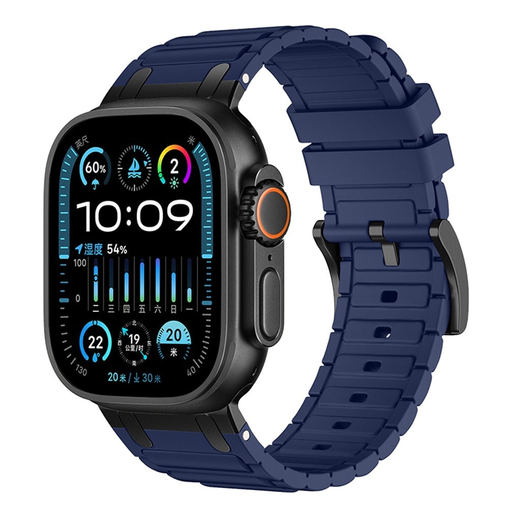 Apple Watch Series 7 45mm Tough Silicone Strap Dark Blue