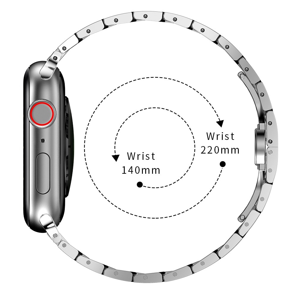 Apple Watch 45mm Series 8 Slim Metal Band Silver