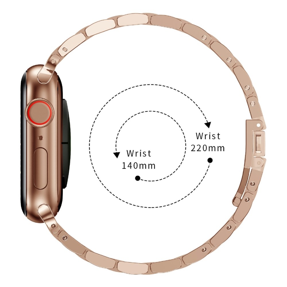 Apple Watch 45mm Series 8 Slim Metal Band Rose Gold