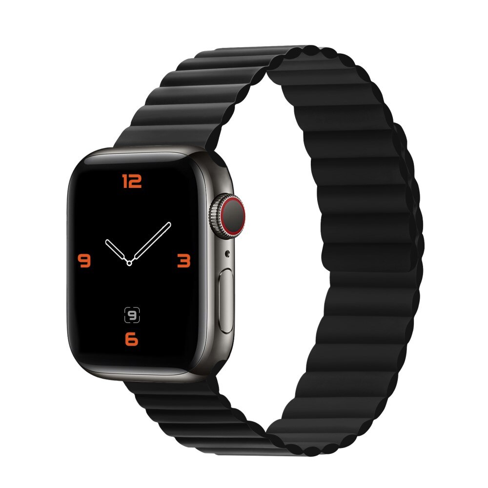 Silicone Ultra Black Band Magnetic Watch 49mm 2 Apple
