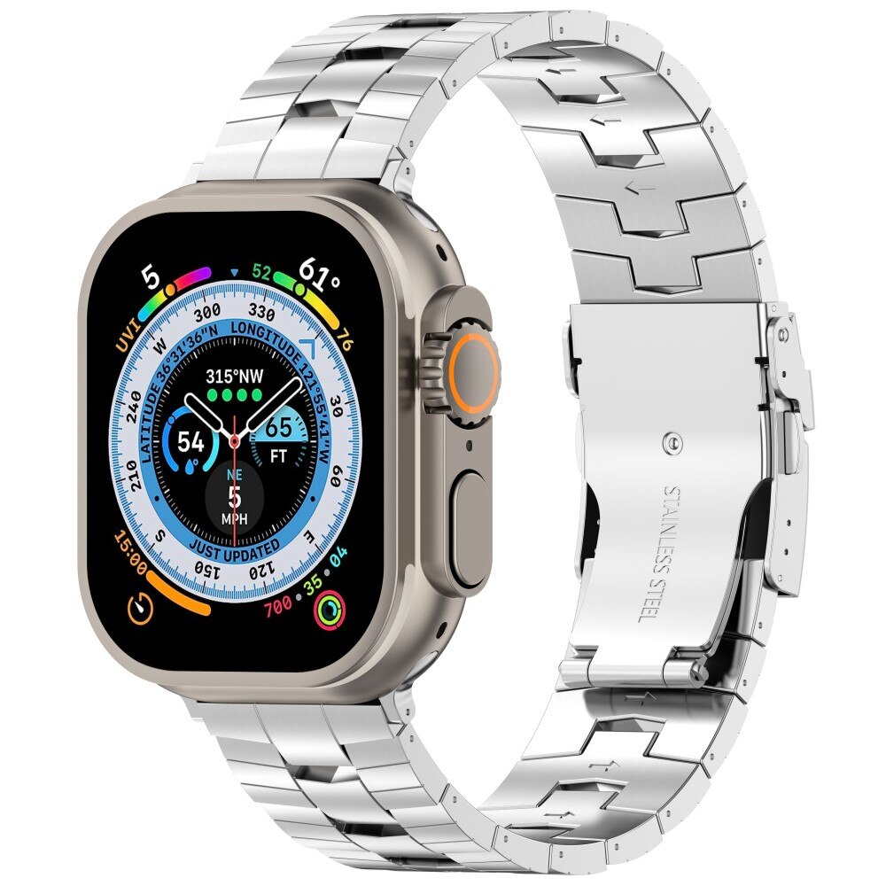 Apple Watch Series 10 46mm Race Titanium Band Silver