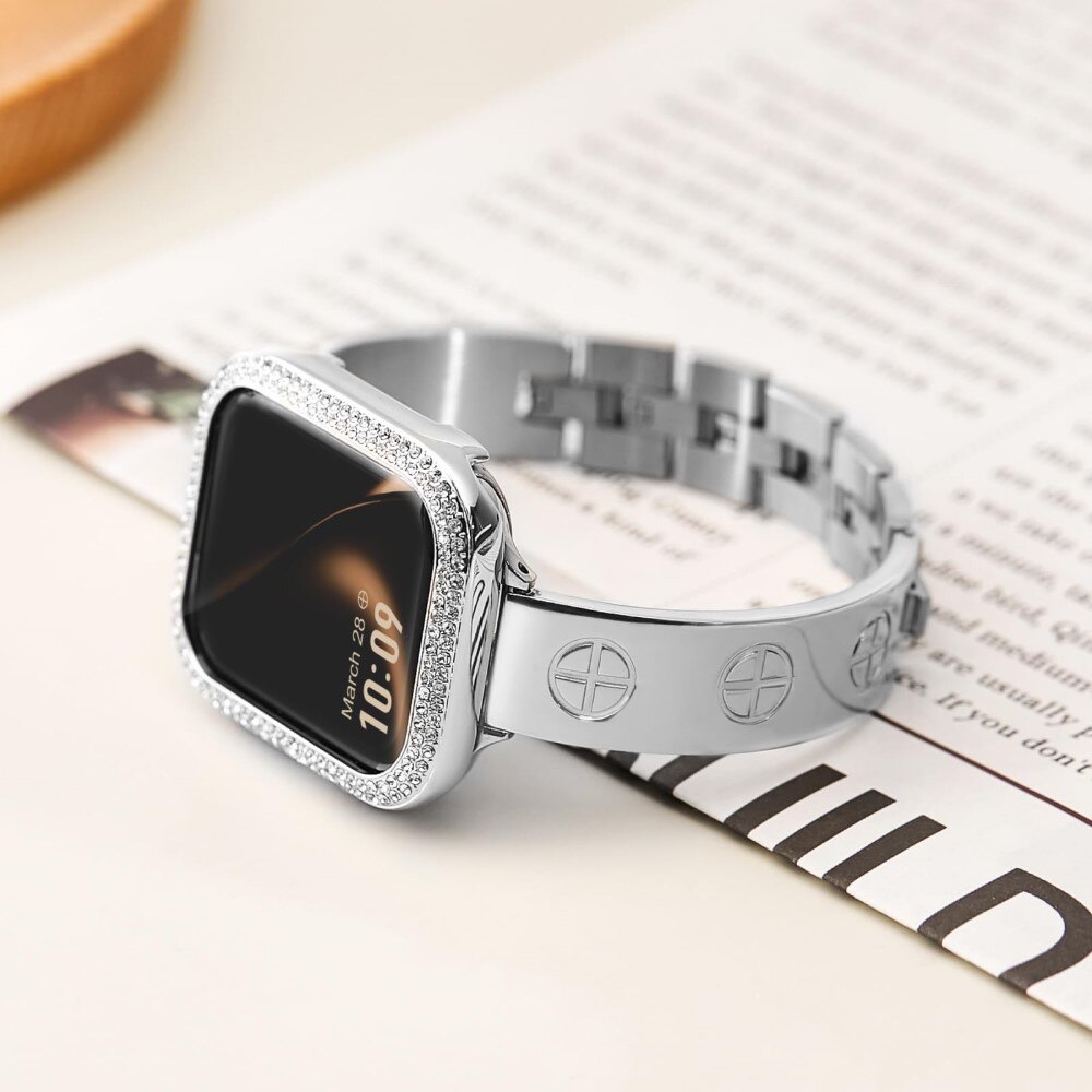 Apple Watch 40mm Bangle Cross Bracelet Silver