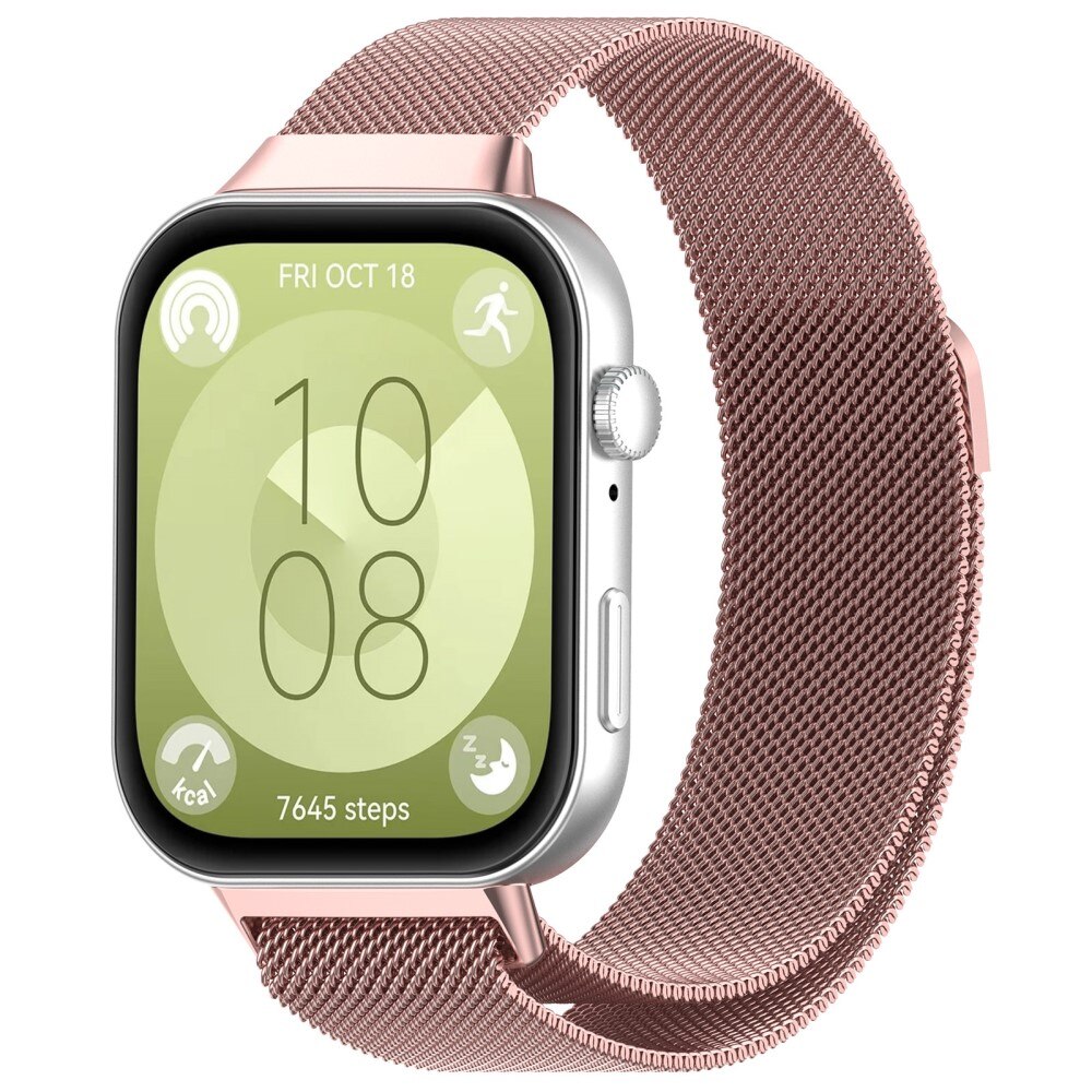 Huawei Watch Fit 3 Milanese Loop Band Pink Gold