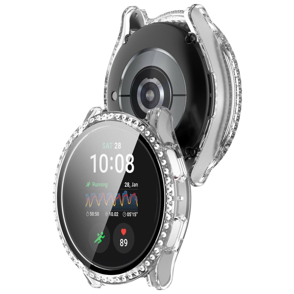 Samsung Galaxy Watch 7 44mm Full Cover Case Rhinestone Transparent