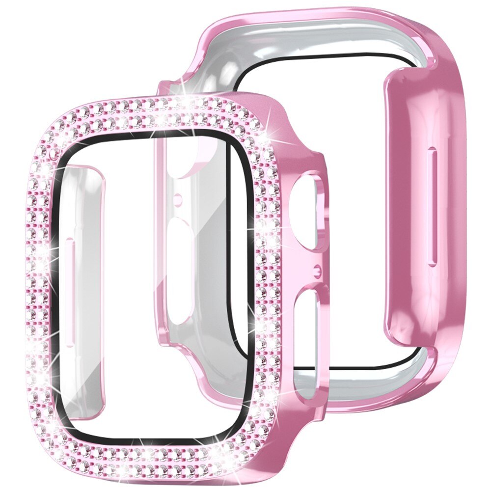 Apple Watch Series 4-6 44mm Full Cover Case Rhinestone Pink