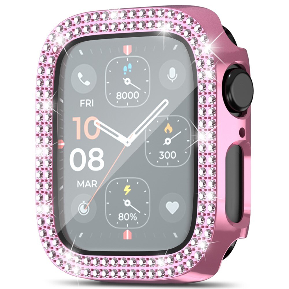 Apple Watch Series 4-6 44mm Full Cover Case Rhinestone Pink