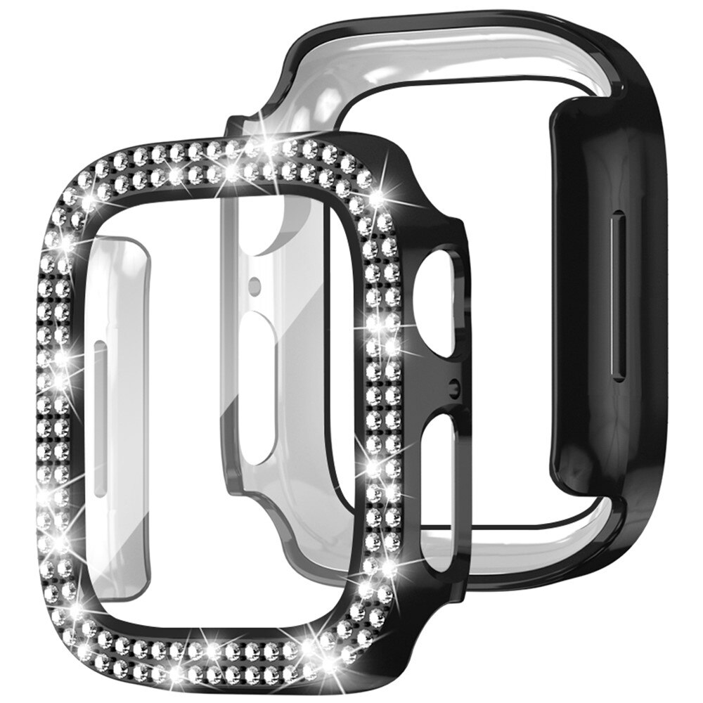 Apple Watch Series 4-6 44mm Full Cover Case Rhinestone Black