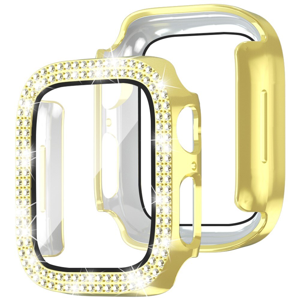 Apple Watch SE 44mm Full Cover Case Rhinestone Gold