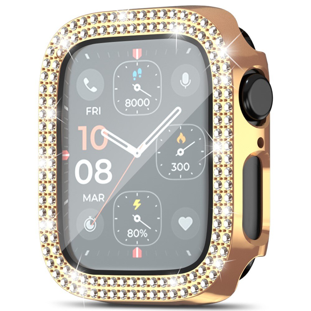 Apple Watch Series 4-6 40mm Full Cover Case Rhinestone Rose Gold