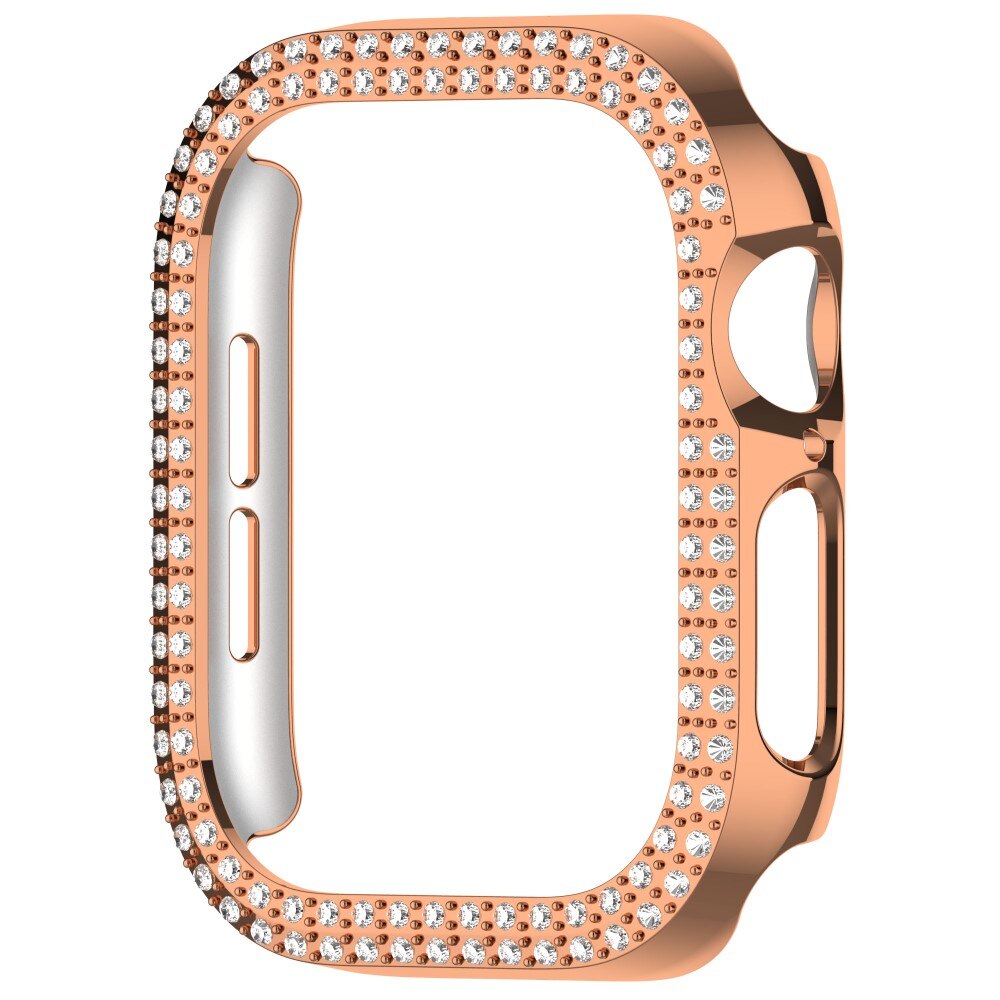 Apple Watch Series 10 42mm Rhinestone Case Rose Gold