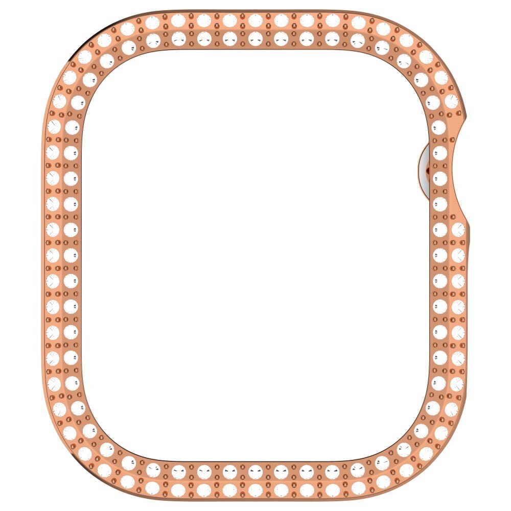 Apple Watch Series 10 42mm Rhinestone Case Rose Gold