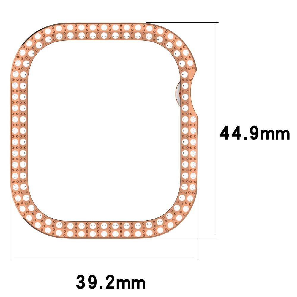 Apple Watch Series 10 42mm Rhinestone Case Rose Gold