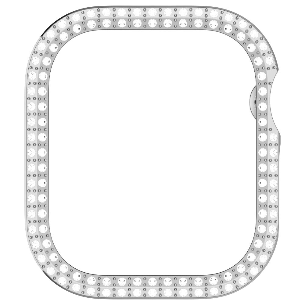 Apple Watch Series 10 42mm Rhinestone Case Silver