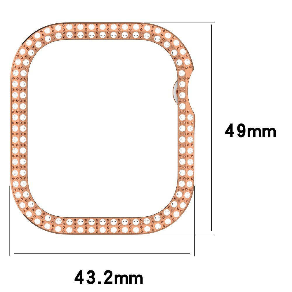 Apple Watch Series 10 46mm Rhinestone Case Rose Gold