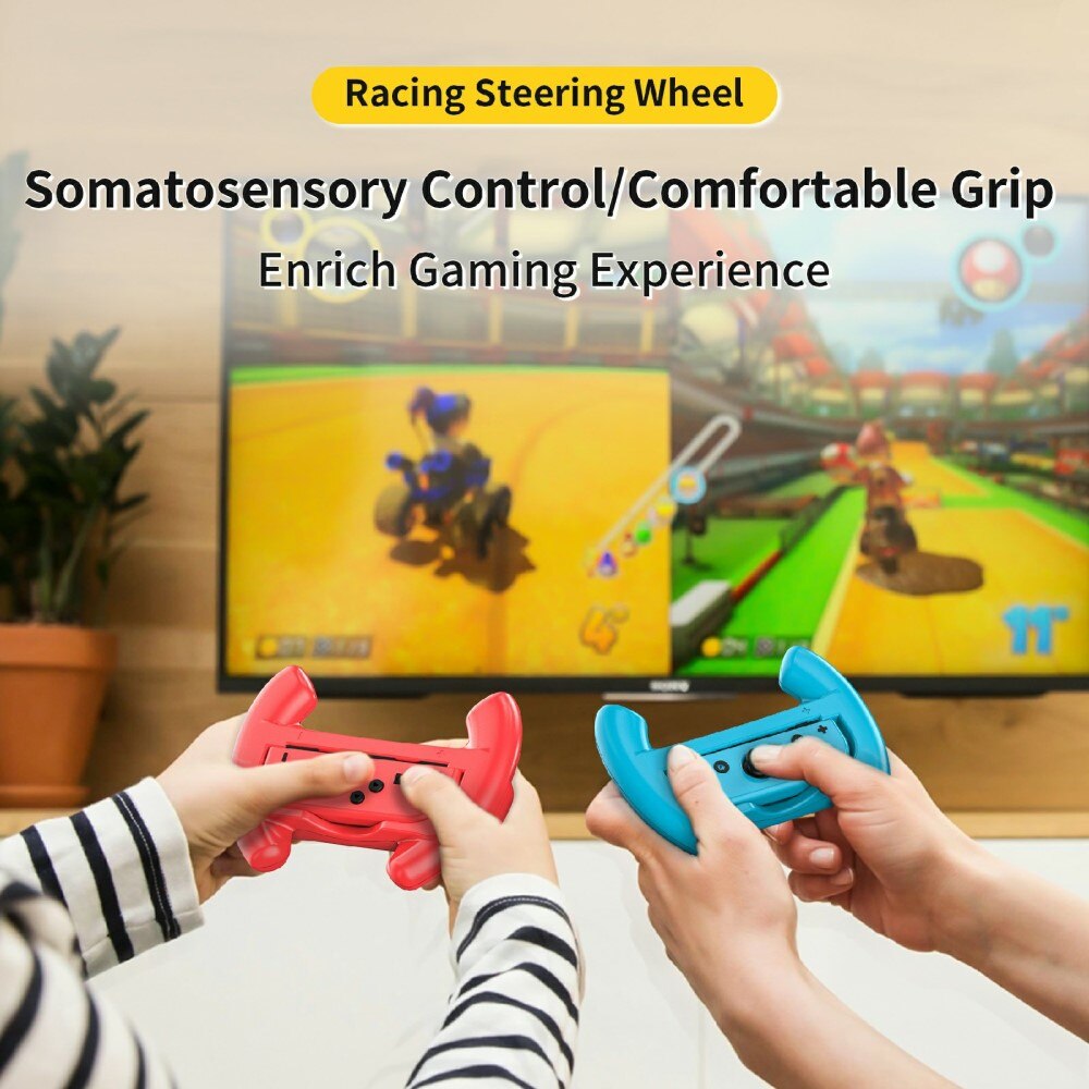 Joy-Con Steering Wheel for Nintendo Switch Blue/Red