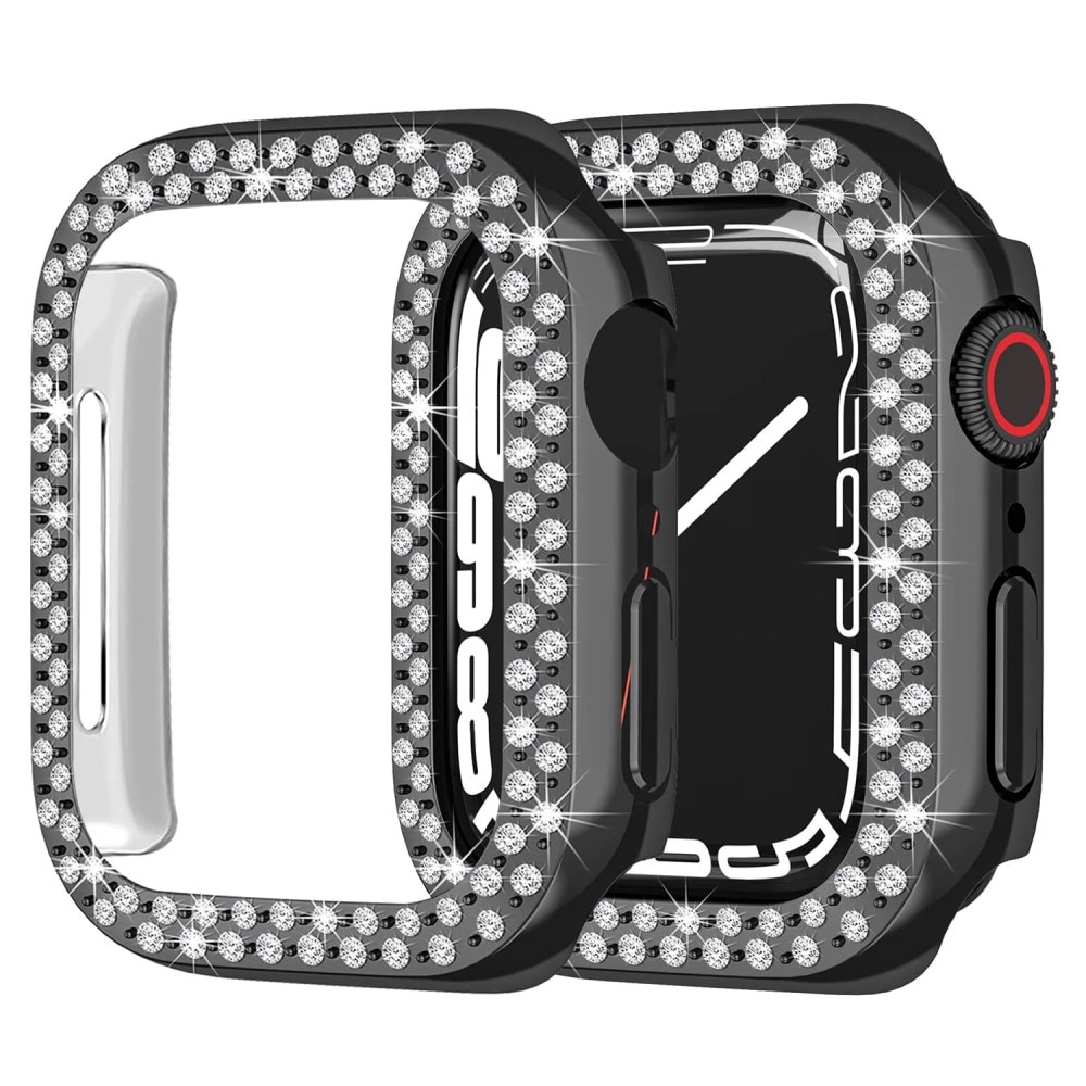 Apple Watch 45mm Series 8 Rhinestone Case Black