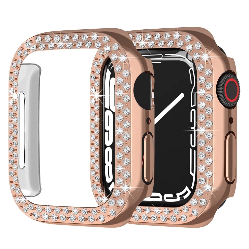 Apple Watch 45mm Series 8 Rhinestone Case Rose Gold