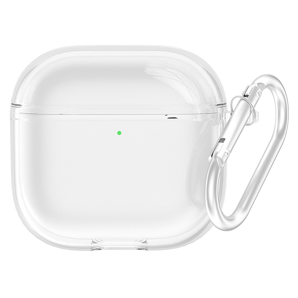 TPU Cover with Carabiner Apple AirPods 4 Transparent