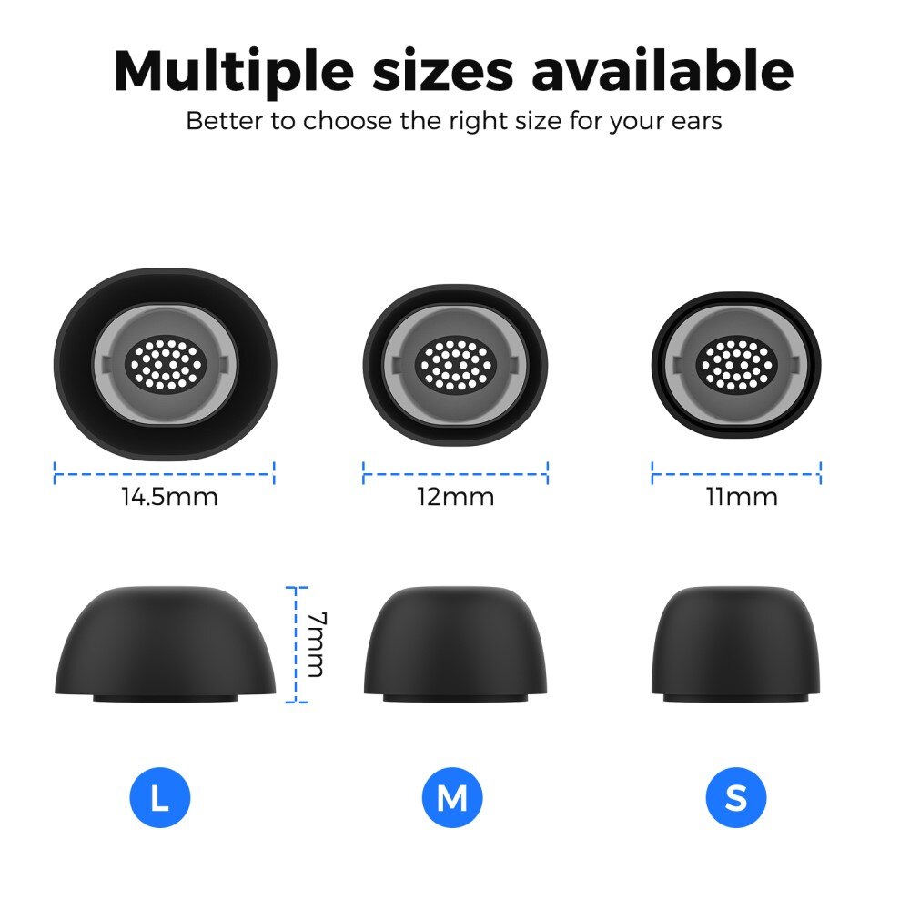 Ear Tips (3-pack) Samsung Galaxy Buds 3 Pro Black