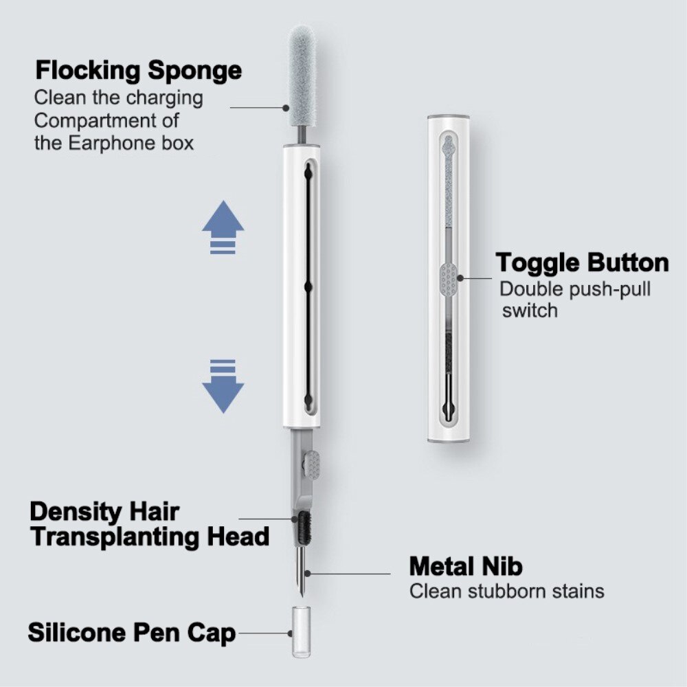 Cleaning Pen for Headphones White