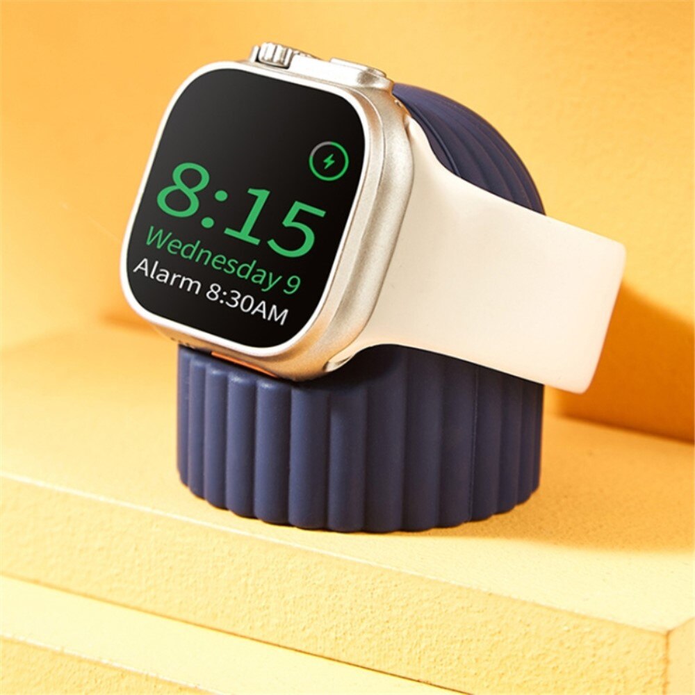 Apple Watch Ribbed Charging Stand White