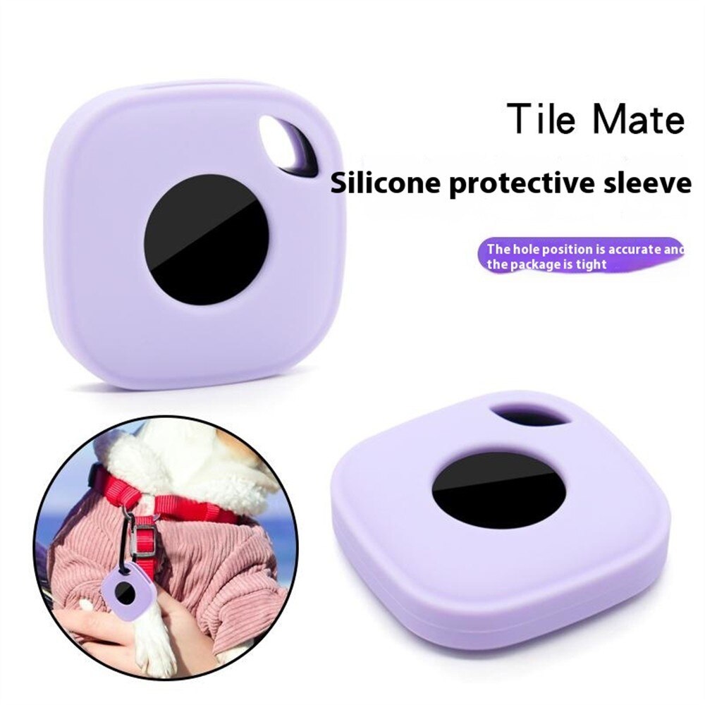 Tile Mate (2024) Silicone Keychain Case Black