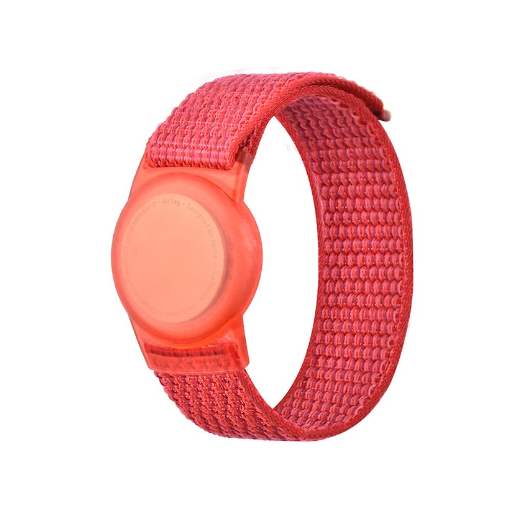 Apple AirTag Kids Nylon Strap Red