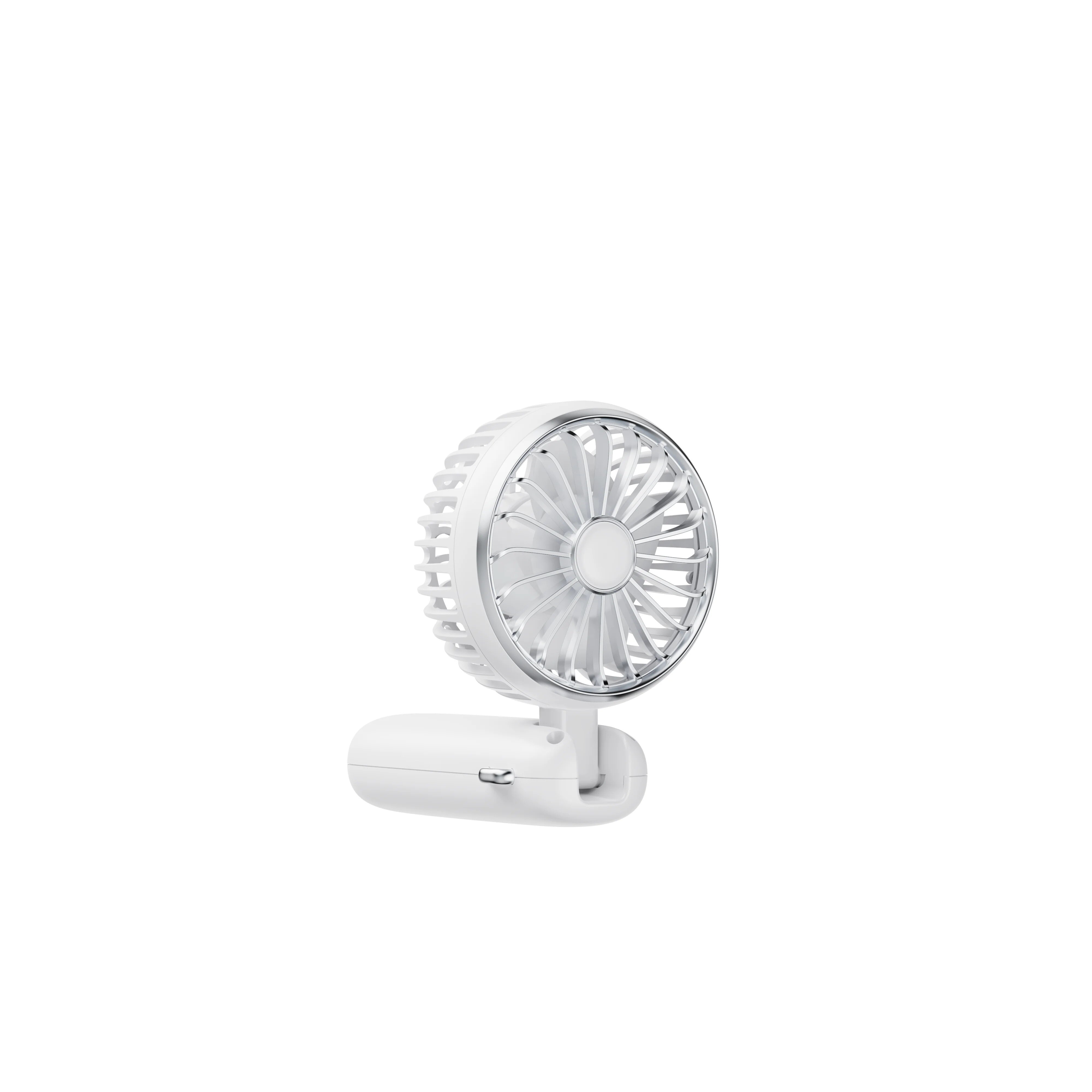 Portable Fan with Carry Strap and Stand, White