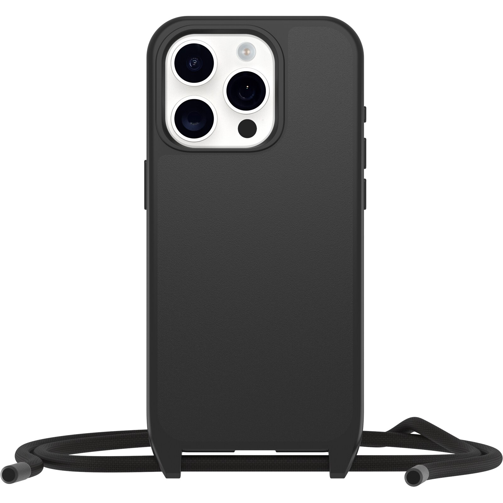 iPhone 15 Pro React Necklace MagSafe Case Black