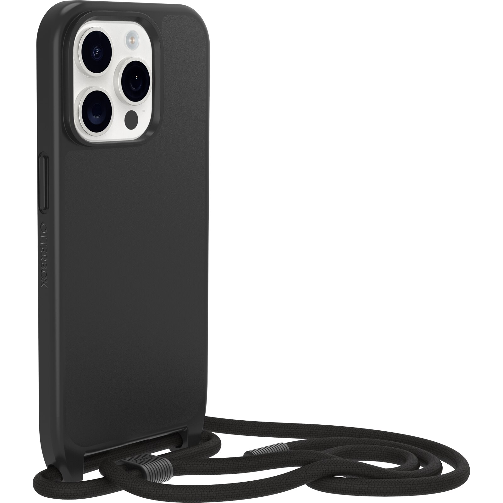 iPhone 15 Pro React Necklace MagSafe Case Black