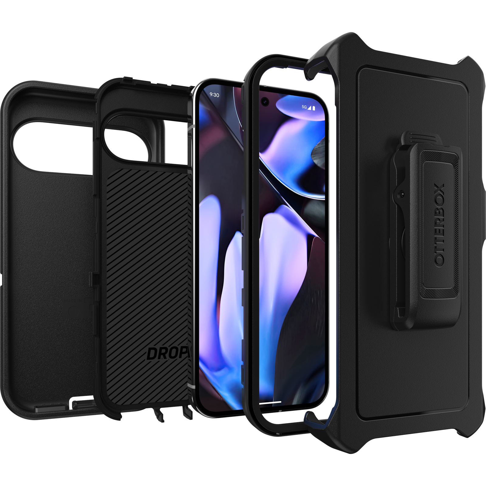 Google Pixel 9 Pro XL Defender Case Black