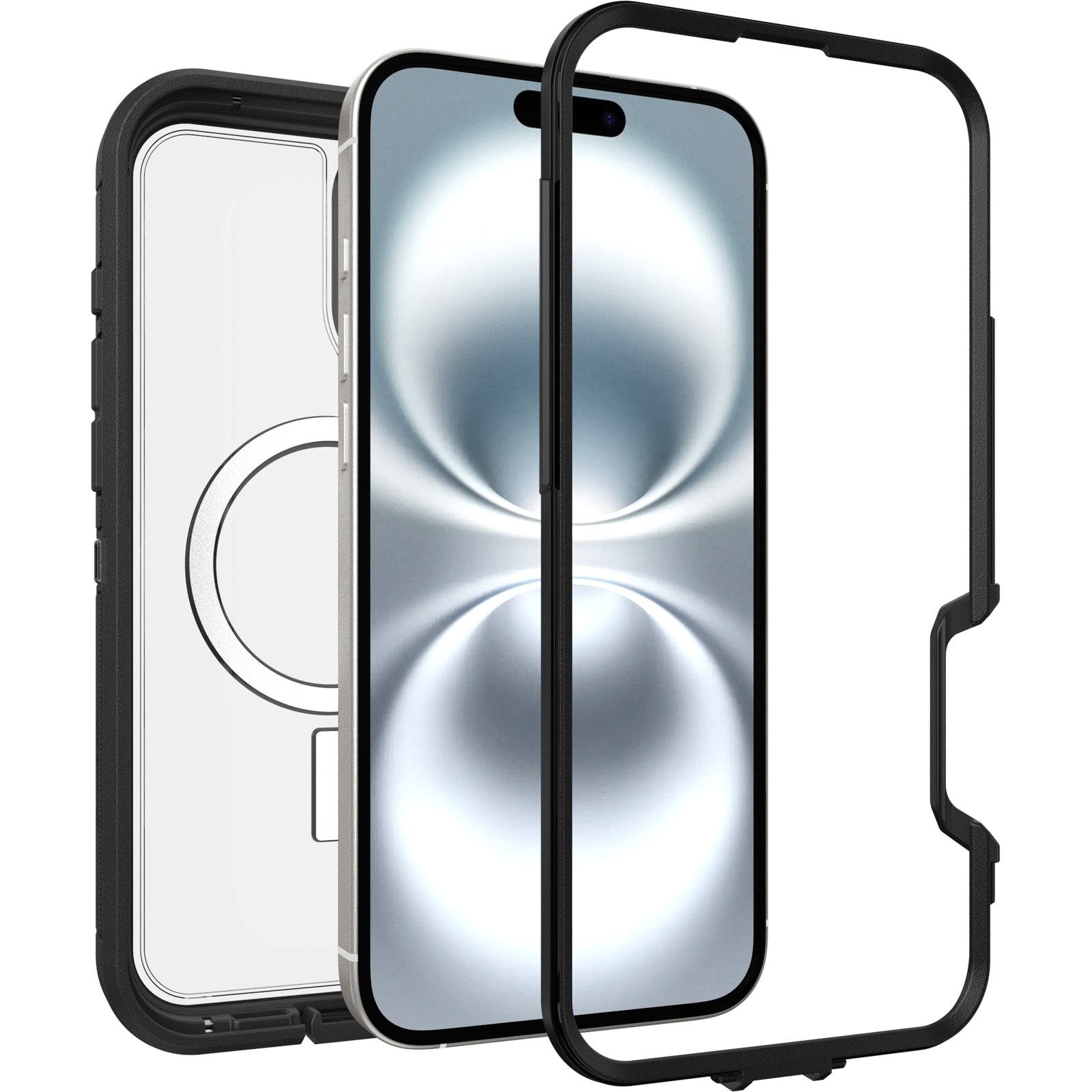 iPhone 16 Plus Defender XT Case Clear/Black