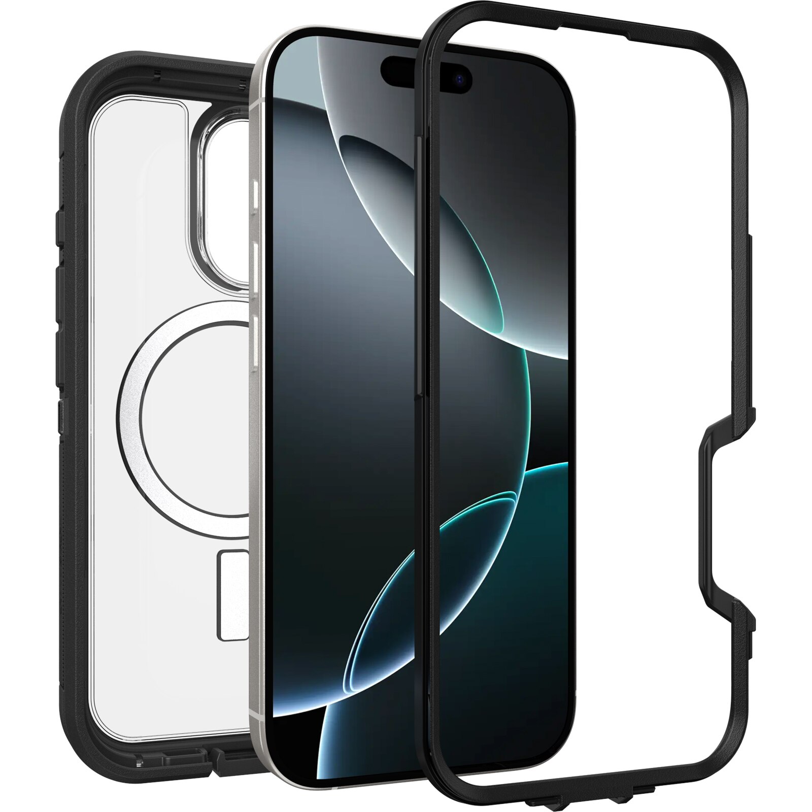 iPhone 16 Pro Defender XT Case Clear/Black