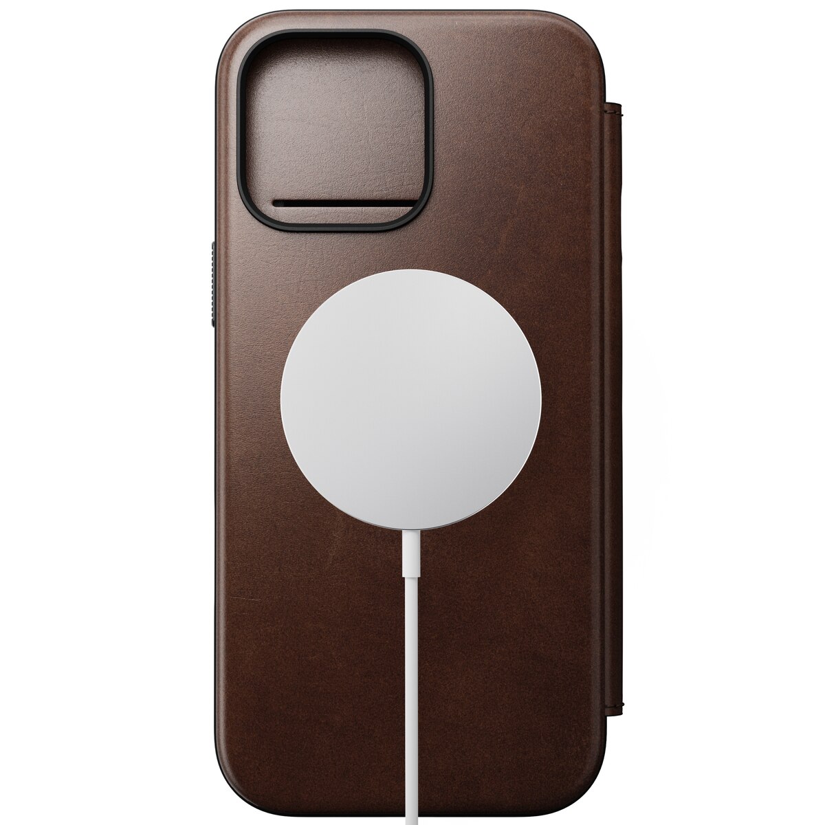 iPhone 16 Pro Max Modern Horween Leather Folio MagSafe Rustic Brown