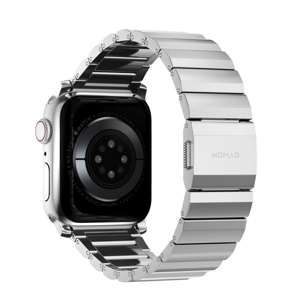 Nomad Steel Band Silver 40mm Watch Apple