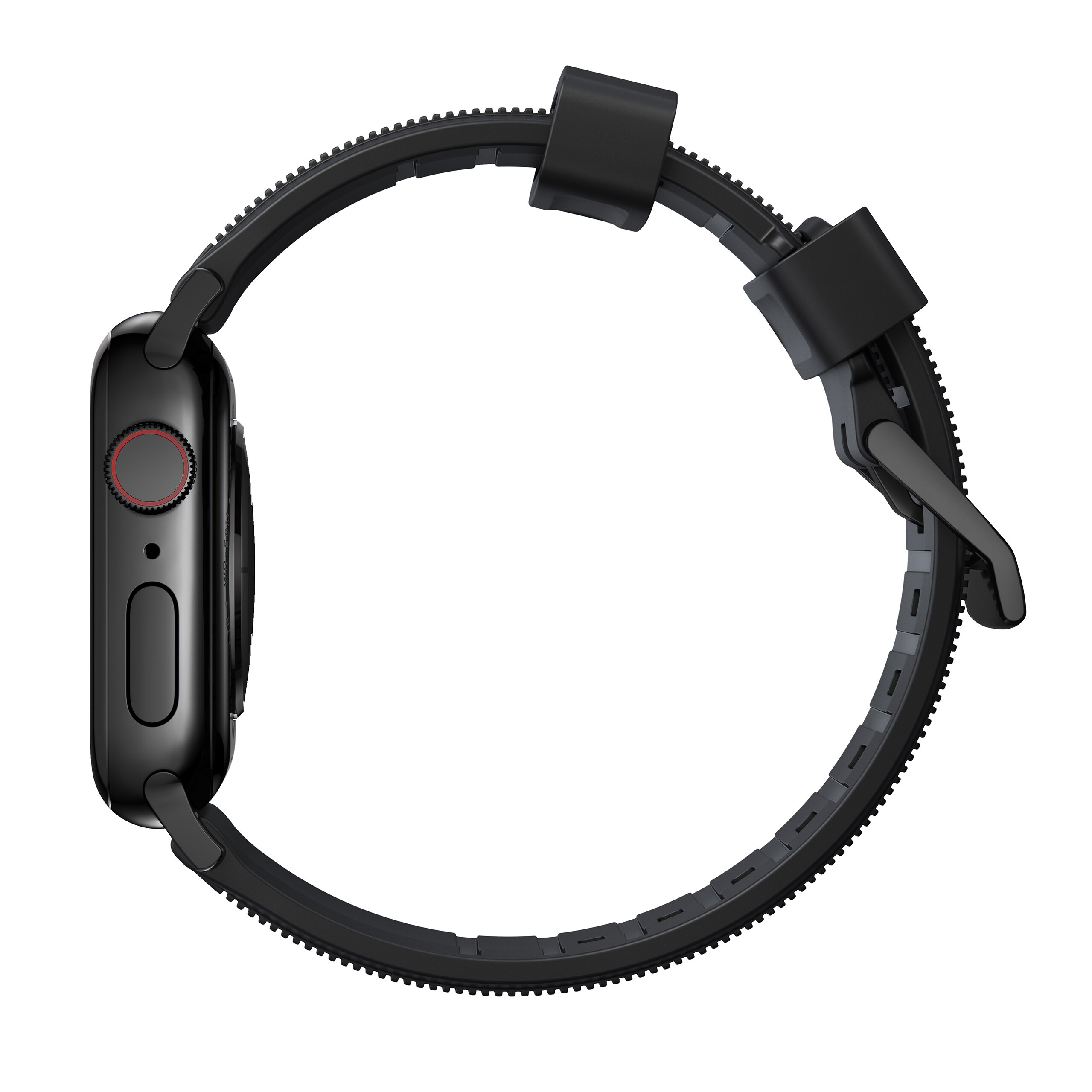 Apple Watch Series 10 42mm Rugged Band Black (Black Hardware)