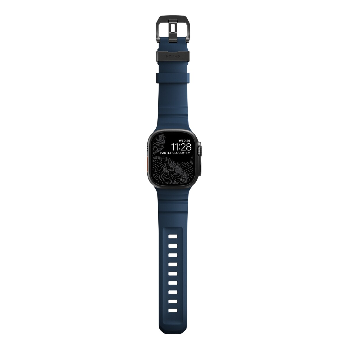 Apple Watch Series 8 45mm Rocky Point Band Atlantic (Black Hardware)