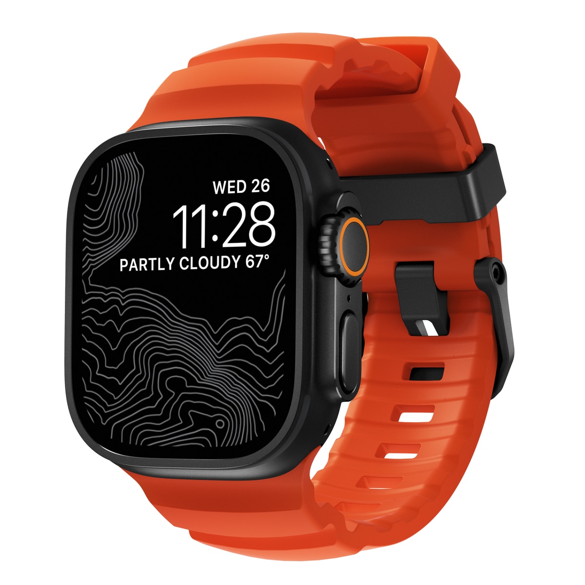 Apple Watch Series 4-6 44mm Rocky Point Band Magma (Black Hardware) - Limited edition