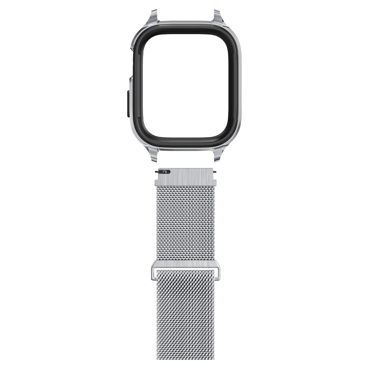 Apple Watch 45mm Series 7 Case Metal Fit Pro Silver