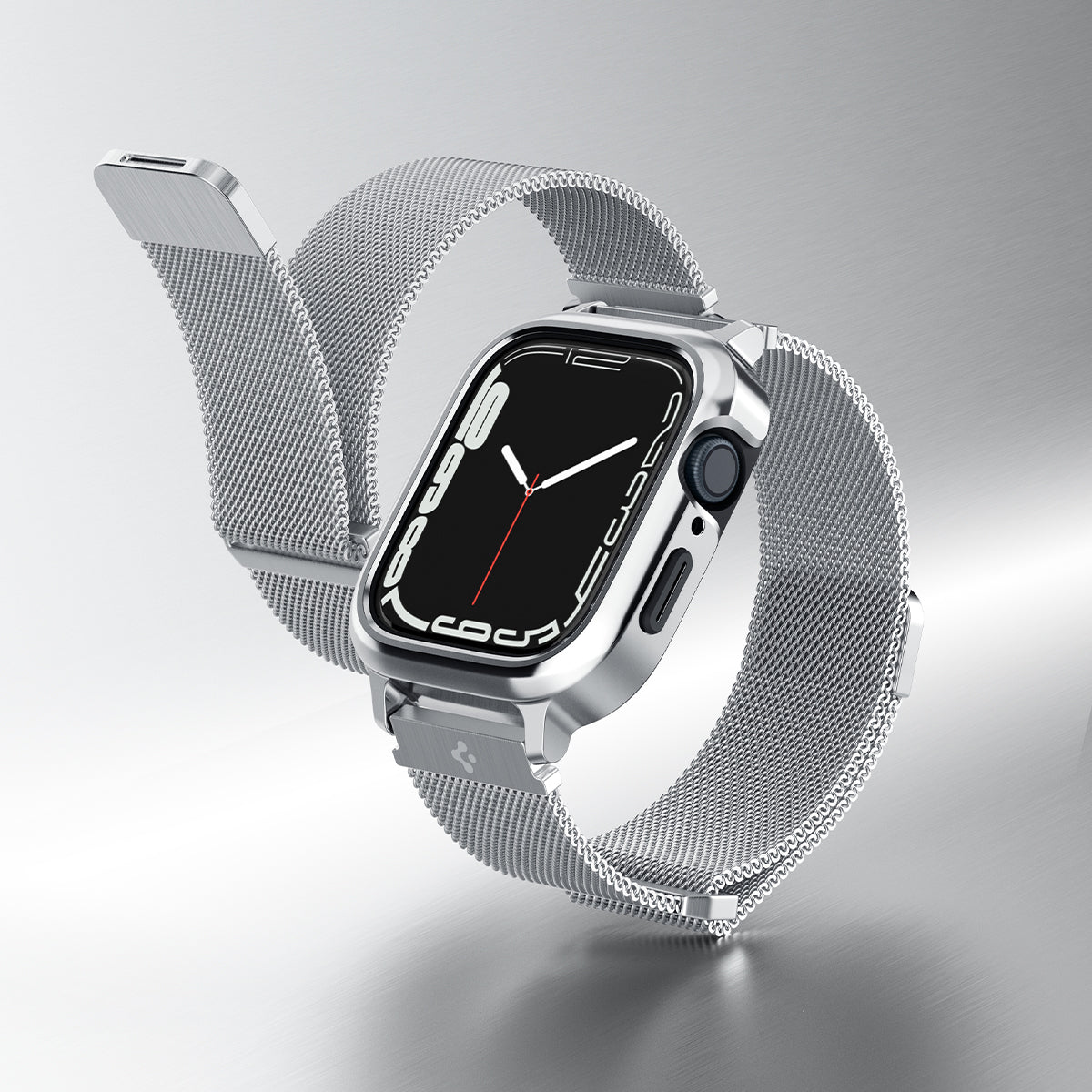 Apple Watch 44mm Case Metal Fit Pro Silver