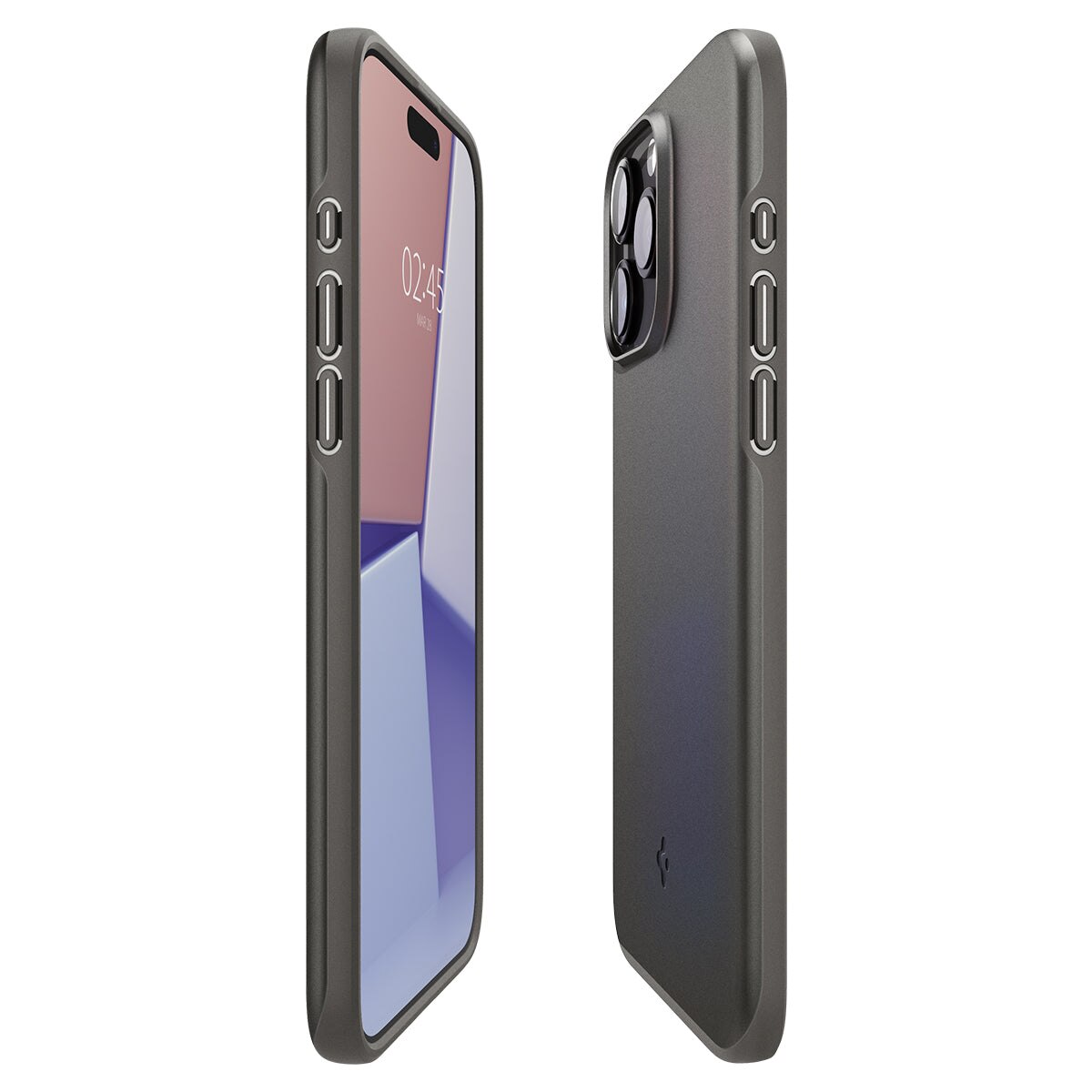 Apple iPhone 15 Pro Max Thin Fit Case by Spigen - Gunmetal