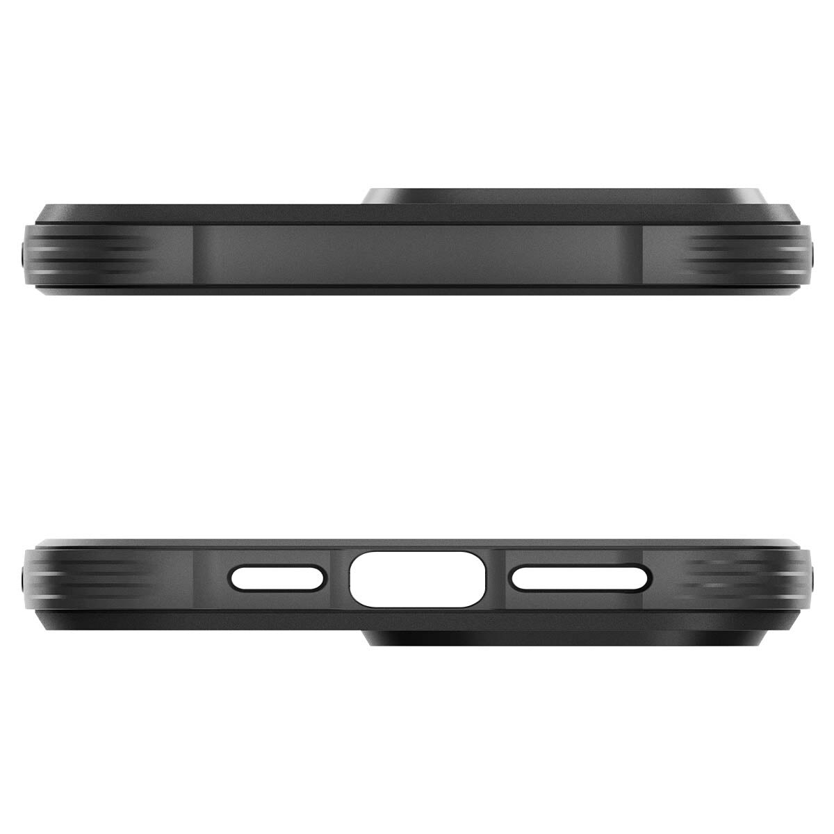 Spigen iPhone 15 Pro Max case Rugged Armor MagFit (Compatible with MagSafe)  - Matte Black - YC Gadget