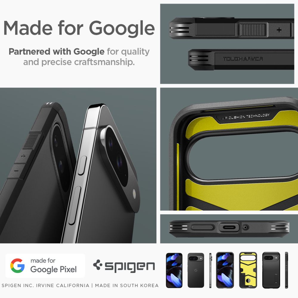 Google Pixel 9 Case Tough Armor Black