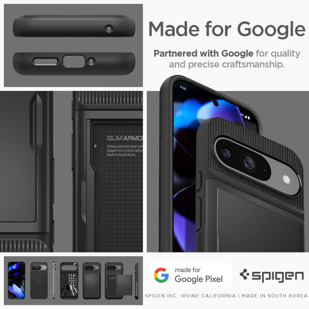 Google Pixel 9 Case Slim Armor CS Black