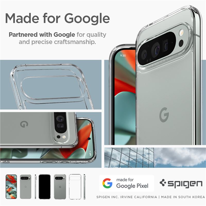 Google Pixel 9 Pro XL Case Ultra Hybrid Crystal Clear