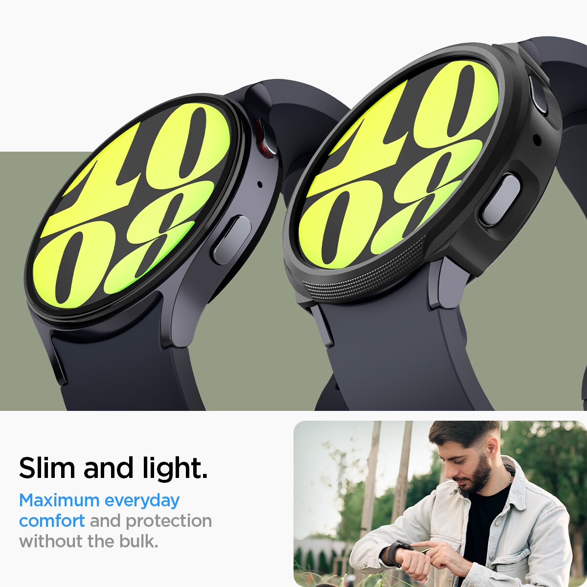 Samsung Galaxy Watch 7 40mm Case Liquid Air Black