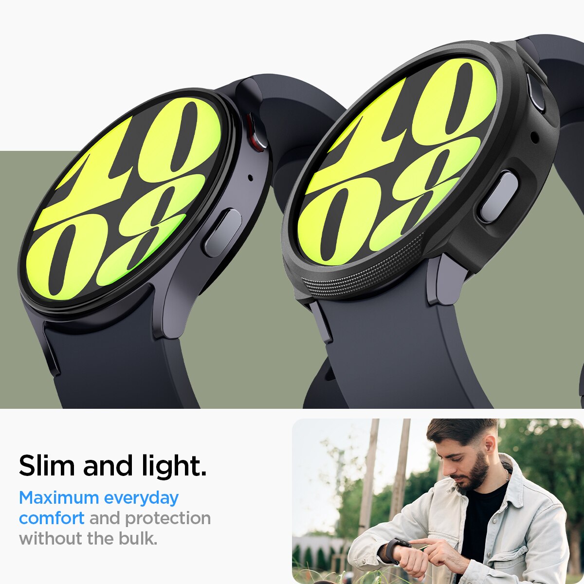 Samsung Galaxy Watch 7 44mm Case Liquid Air Black