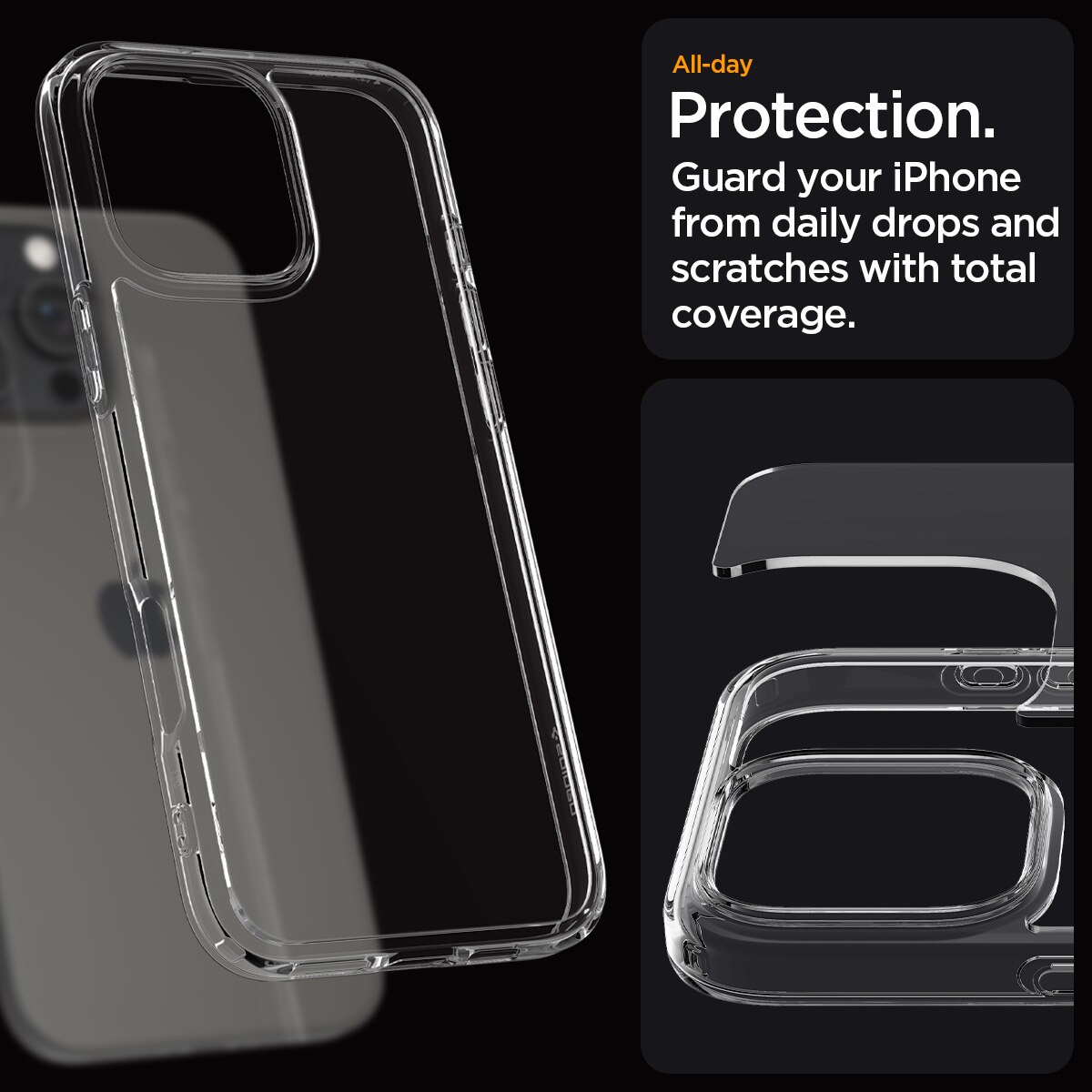 iPhone 16 Pro Case Ultra Hybrid Crystal Clear