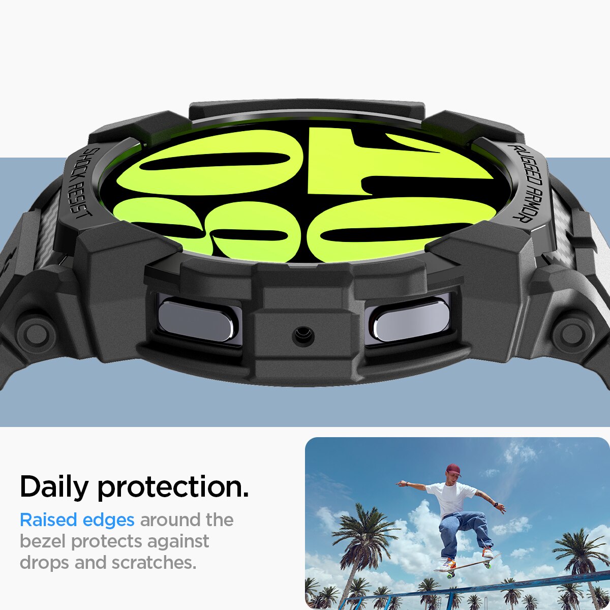 Samsung Galaxy Watch 7 40mm Rugged Armor Pro Black