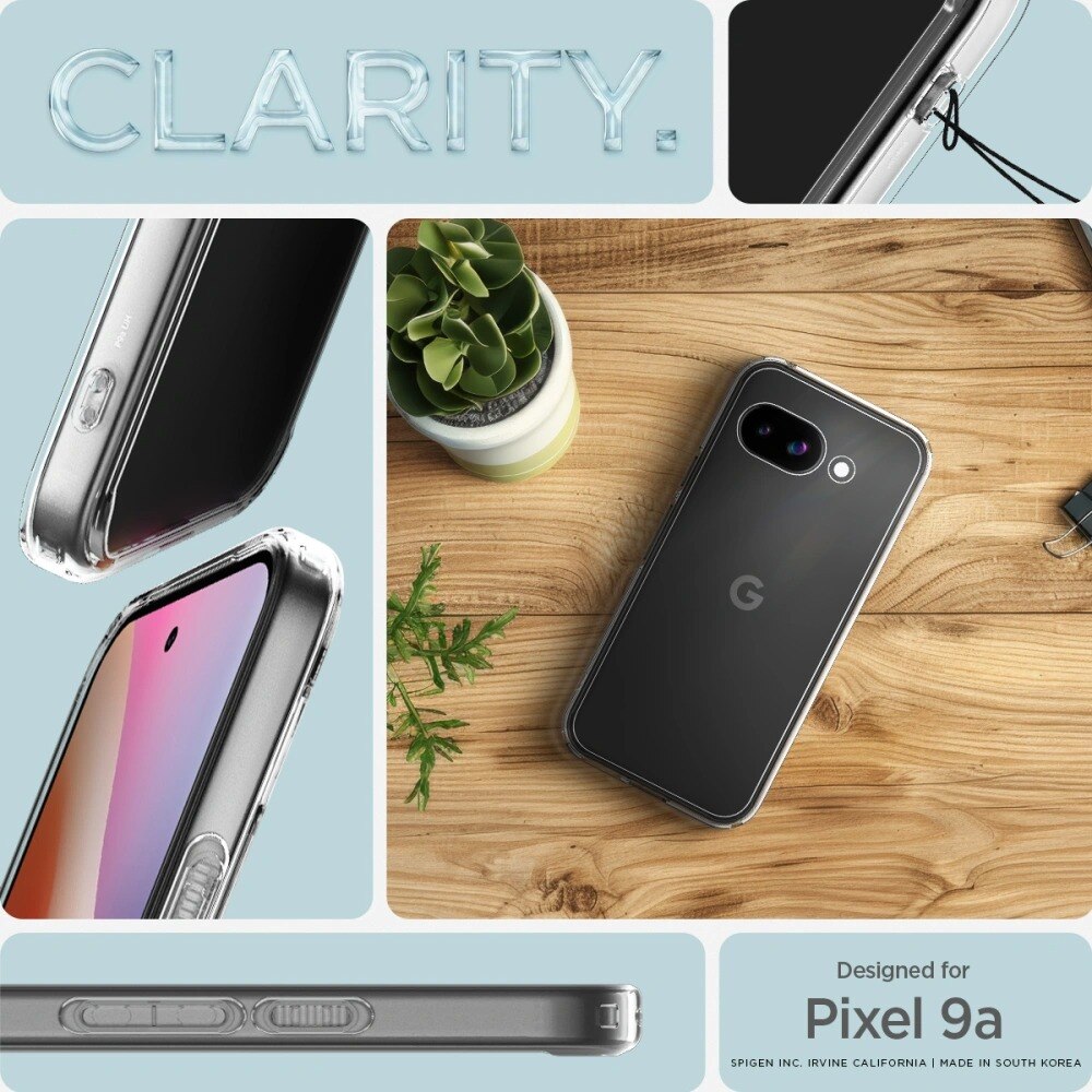 Google Pixel 9a Case Ultra Hybrid Crystal Clear